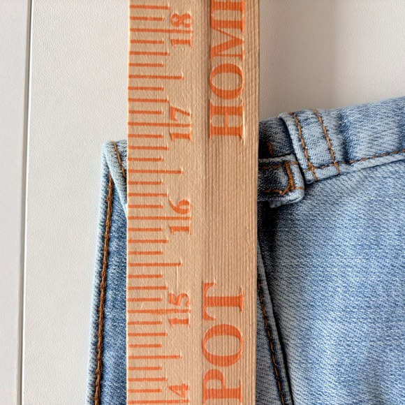 Pilcro Straight Leg Jeans Womens 29 Light Blue High Rise Denim Anthropologie - Picture 10 of 10